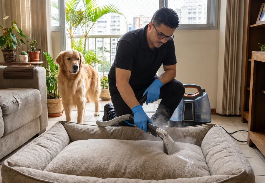 Tapete com xixi de pet: cheiro e mancha: Tapete com xixi de cachorro ou gato: o que a lavagem resolve
